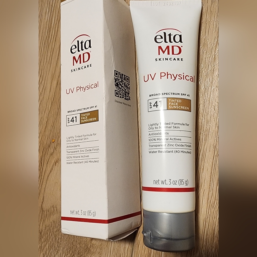 Elta MD Skincare UV Physical Broad Spectrum SPF 41 Tinted Face Sunscreen New